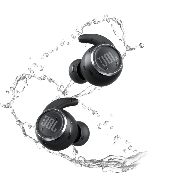 JBL Reflect Mini NC - Black - Waterproof true wireless Noise Cancelling sport earbuds - Front image number null